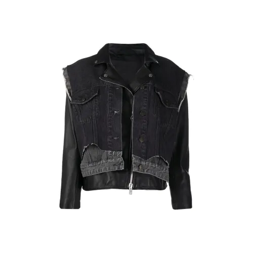 DIESEL Черные Женские Джинсовые Куртки