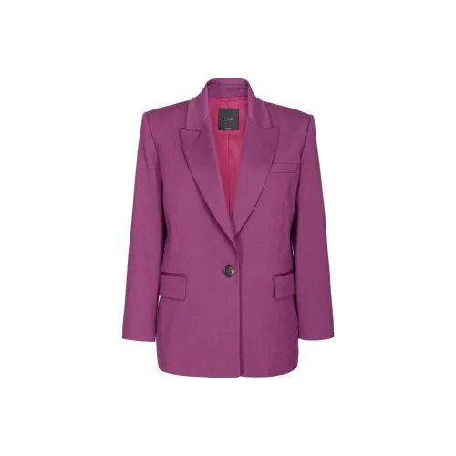 PINKO Блейзер Монопетто Flanелла Микс ЛАНА Бизнес Костюм Женский Фиолетовый