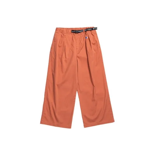 Champion Прямой крой Брюки Повседневные Брюки Японская версия Женские Ржаво-красный