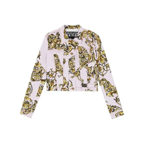 VERSACE Розовые Женские Джинсовые Куртки
