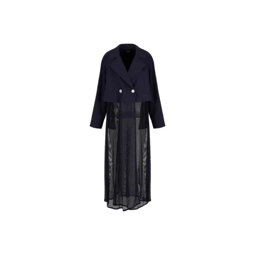 ARMANI EXCHANGE SS24 Тренчкот Женский Темно-синий