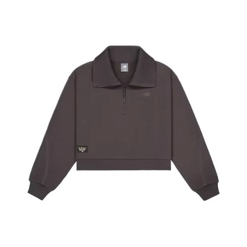 New Balance совместный бренд Толстовка Женская Серого цвета