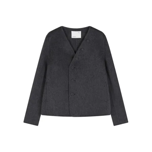 IHIMI Темно-серое Женское Пальто