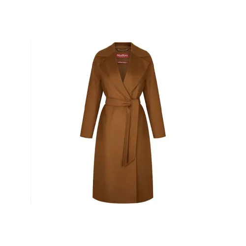 MaxMara Studio Velvet Feel Пальто Женское Коричневое