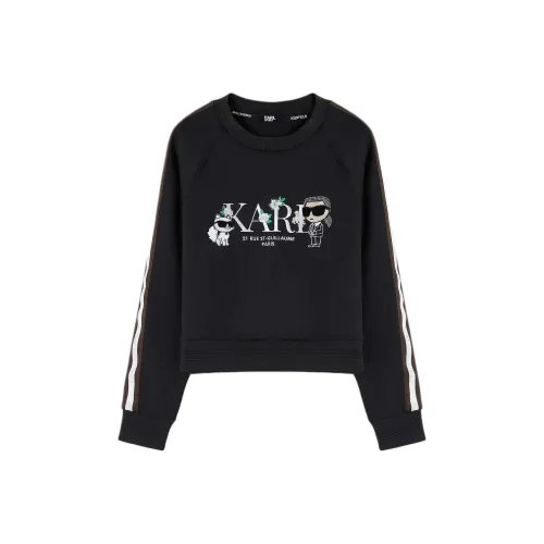 Свитшот KARL LAGERFELD женский черный