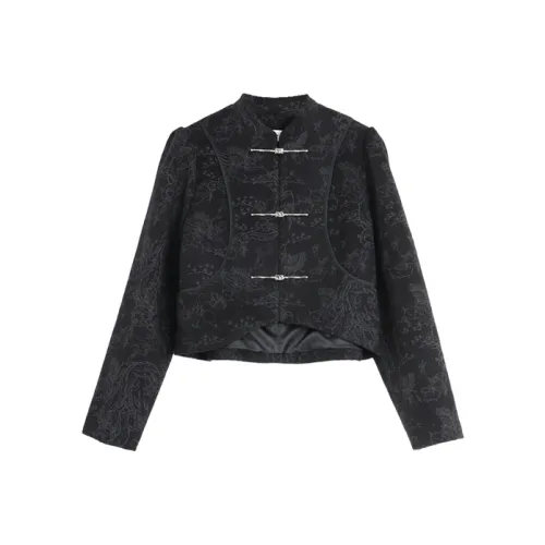 SETIROM Cropped Coat Women's Black SETIROM Укороченное пальто женское черное