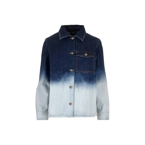 A.P.C Многоцветные Женские Джинсовые Куртки