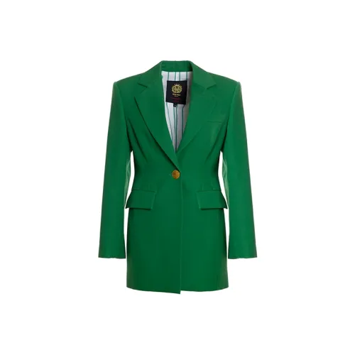 BESIONIA SS22 Бизнес-костюм Куртка Женская Зеленая