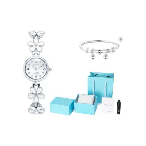 AIVN Кварцевый Movement Женские Часы 22 мм Белые