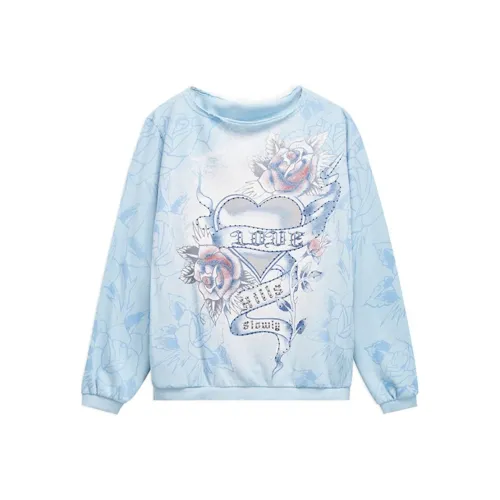 Ed Hardy Детский синий Женские Свитшоты