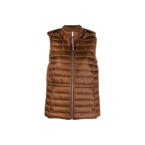 Tommy Hilfiger Коричневый Черный Женский Пуховый жилет