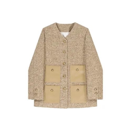 PAZZO с кожаными вставками Fragrant дизайн Sensual кожа карман маленький Chloé куртка женский