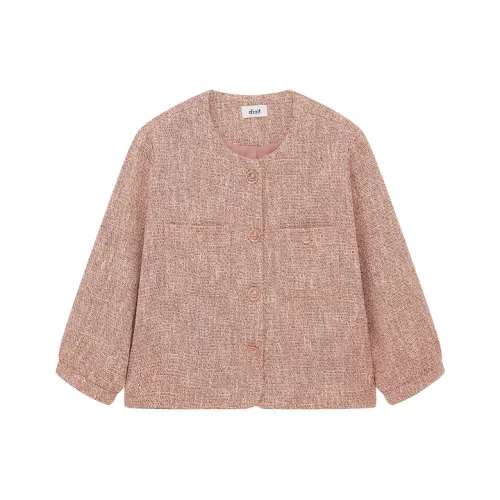 D'zzit Розовое женское короткое пальто