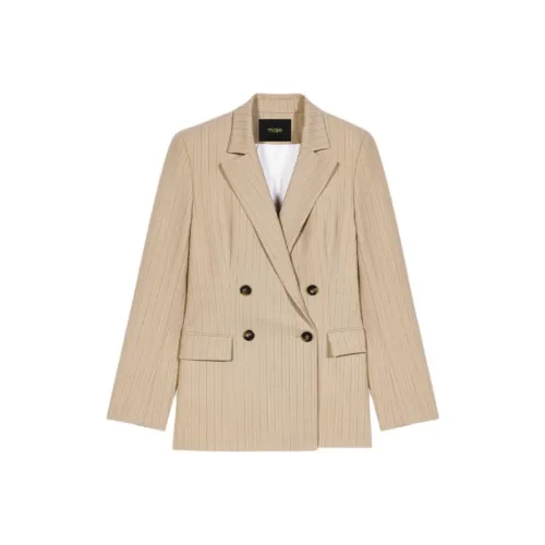 Maje Бизнес-костюм женский бежевый желтый