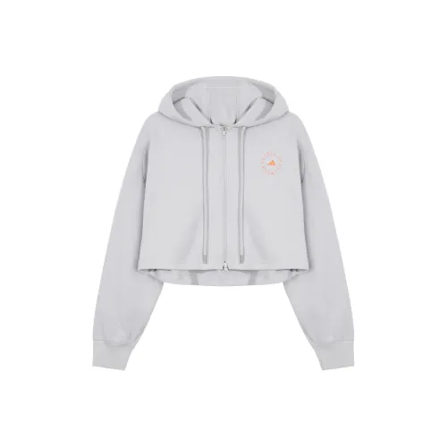 Adidas x Stella McCartney Co titled Series Cropped Jacket Women's Gray Adidas x Stella McCartney Co titled Series Укороченная куртка Женская Серый