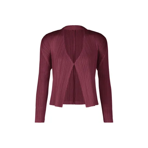 PLEATS PLEASE ISSEY MIYAKE Укороченная куртка женская фиолетовая