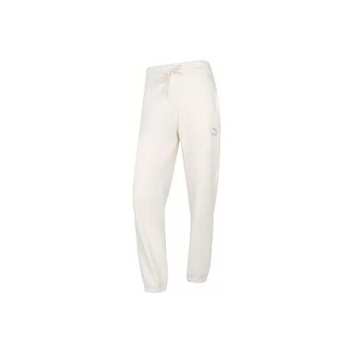 PUMA Белые Женские Вязаные Тренировочные Брюки