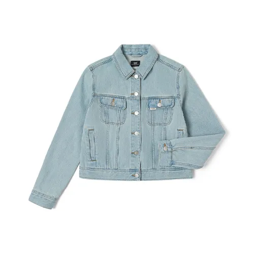 Lee SS23 Denim Jacket Women's Light Blue Ли SS23 Деним Куртка Женская Светло-Синий