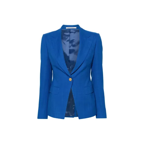 Tagliatore SS24 Бизнес Костюм Пальто Женское Синее