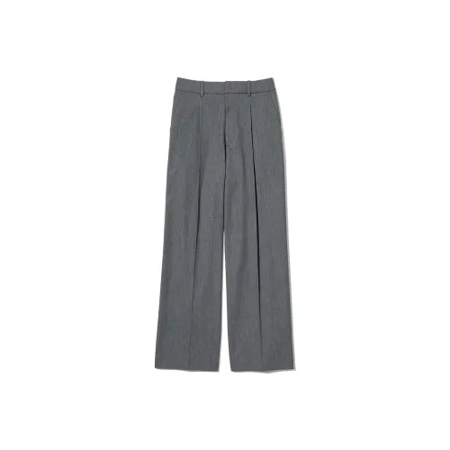 UNIQLO Свинцово-серые Женские Повседневные Брюки