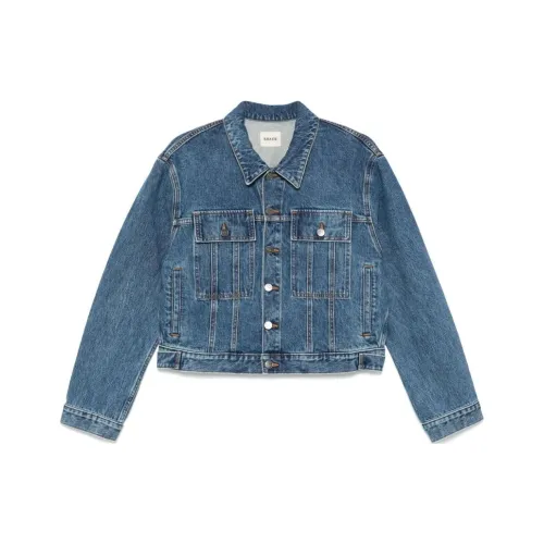 KHAITE Denim Jacket Women's Blue KHAITE Деним Куртка Женская Синяя