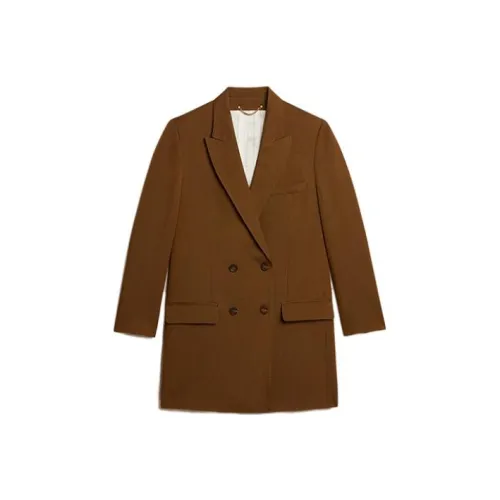 Golden Goose FW23 Бизнес-костюм Пальто Женское Mouton Коричневый