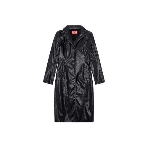 DIESEL Черные Женские Кожаные Куртки