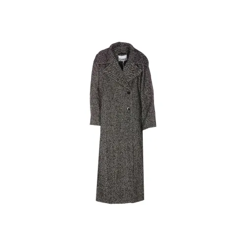 GANNI Серое Женское Пальто