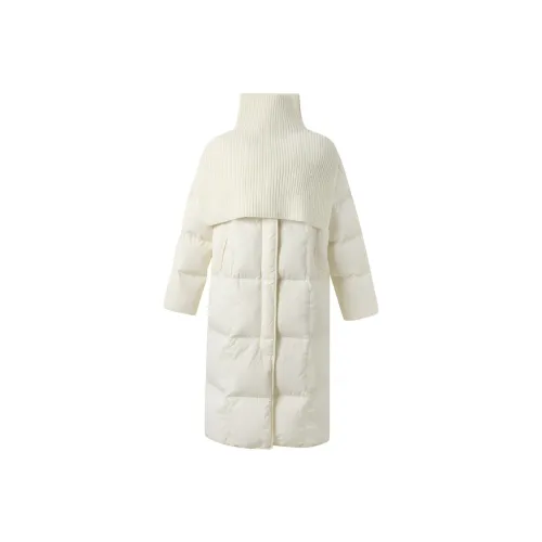 3COLOUR Пуховик Женские Кремовый