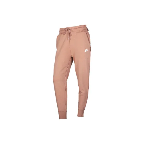 NIKE Пустынный желтый Женские Вязаные Тренировочные Брюки