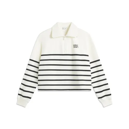 LINING Sports Life Collection Сливочный/Черный Женские Толстовки