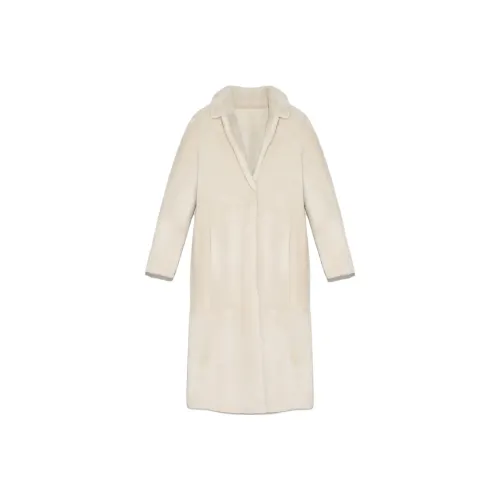 Yves Salomon Пальто Женское Белое