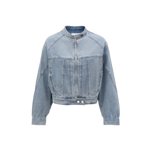 ONLY Denim Jacket Women's Washed Denim Blue