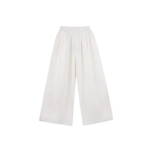 INSLIISA Повседневные брюки Женские Белые