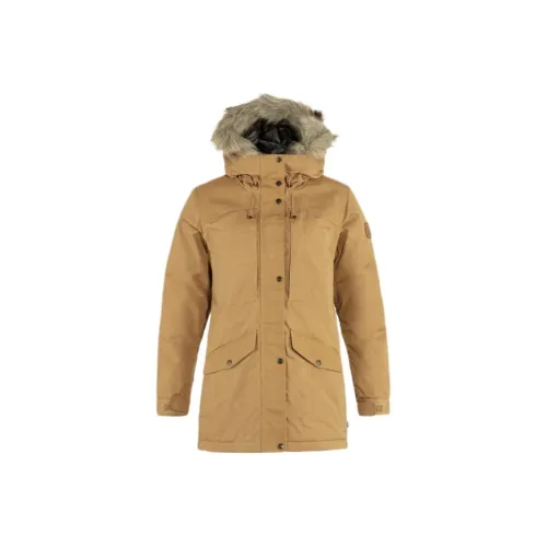 Fjallraven Пуховик Женский Светло-Коричневый