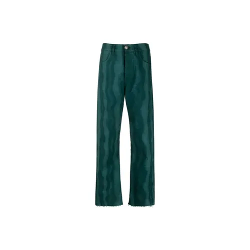 JIL SANDER Зеленые Женские Вязаные Спортивные Брюки