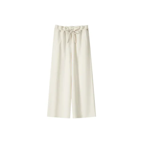 MOSIIMORII Повседневные брюки Женские Белые