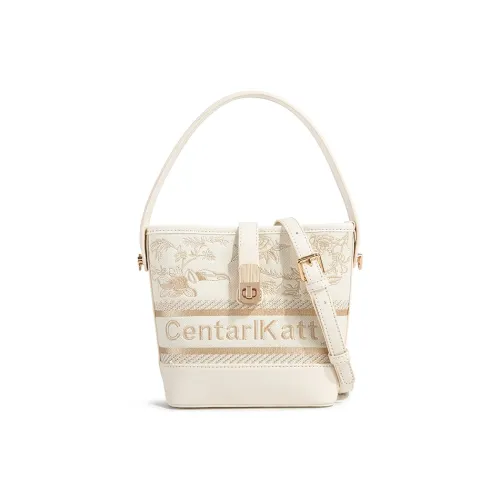 CentarlKatty Полиуретан Ведрообразная Сумка Женская Вышивка Белый