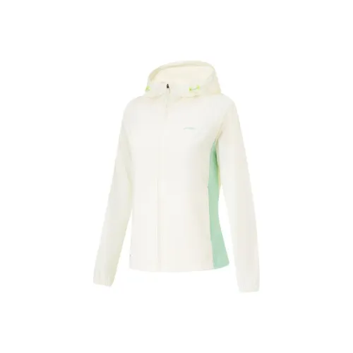 LINING Running Collection Сливочный Охлаждающий Зеленый Женская Одежда с Защитой от UV