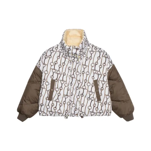 HERMES Многоцветные Женские Объёмные Куртки (Пуфы)