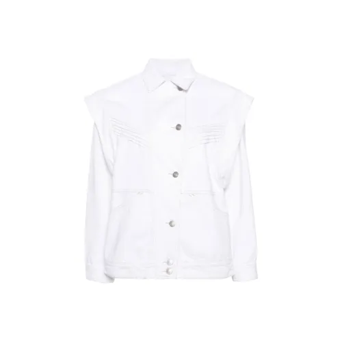 ISABEL MARANT Белый Женские Джинсовые Куртки