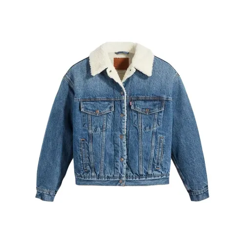 Levis Индиго Женские Джинсовые Куртки