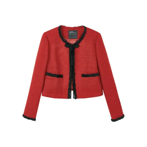 Yu Qianwen Укороченная куртка женская китайская красная