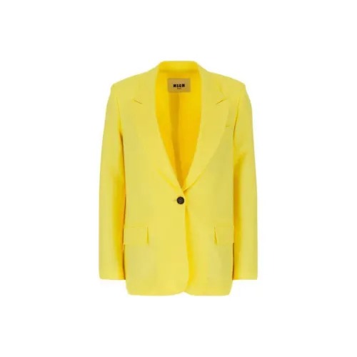 MSGM Бизнес-костюм женский цвет желтый