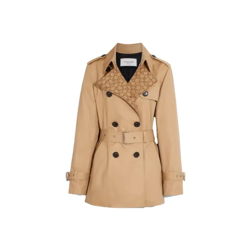 COACH Тренчкот Женский Хаки