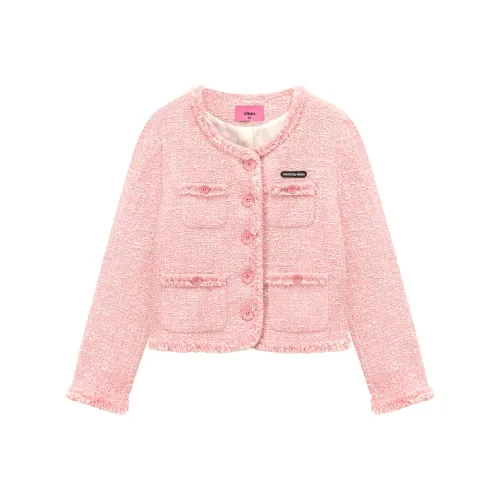 CHUU Розовое женское короткое пальто