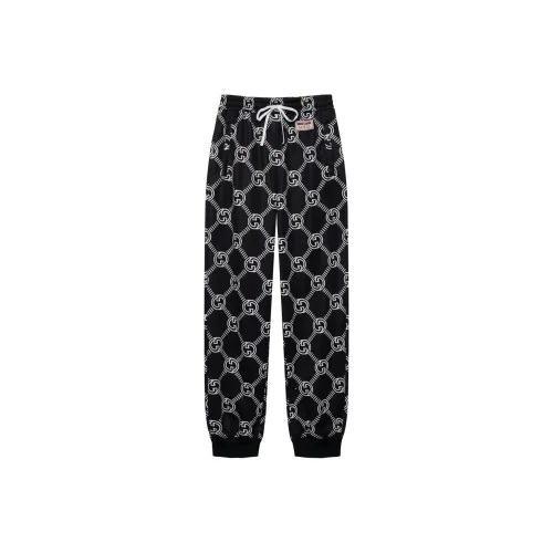 GUCCI FW21 Вязаные спортивные брюки женские черные