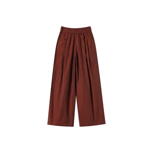 Still Quiet Повседневные брюки Женские Ржаво-красный