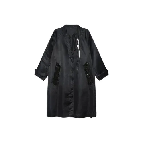 TCH Черный Женский Тренч