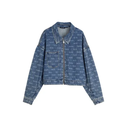 Elle Синий Женские Джинсовые Куртки